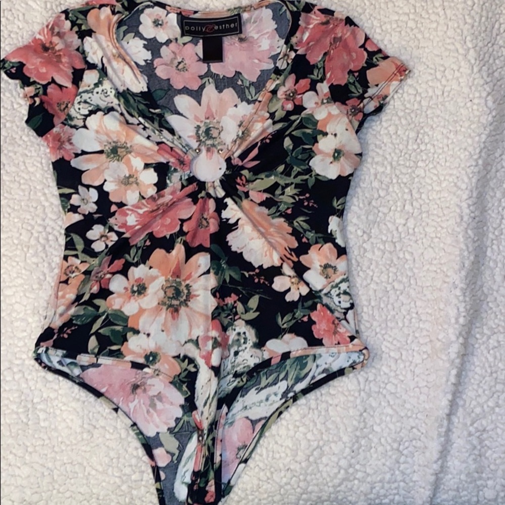 Floral body suit